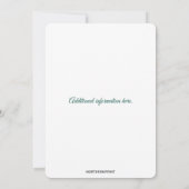 Editable Purple Flower Garden 招待状 (裏面)