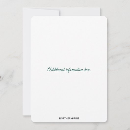 Editable Purple Flower Garden 招待状 (裏面)