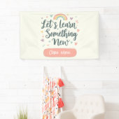 Editable Rainbow Classroom – Let’s Learn 横断幕 (インサイチュ)