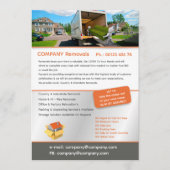 Editable Removal Services Flyer Template 招待状 (正面)