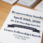  Editable Resurrection Sunday Church Flyer チラシ