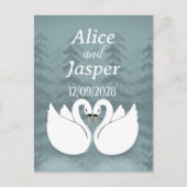 Editable Romantic and elegant wedding Sticker ポストカード (正面)