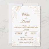 Editable Romantic Wedding Invitation  招待状 (正面)