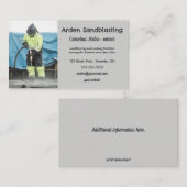 Editable Sandblasting 名刺 (正面/裏面)