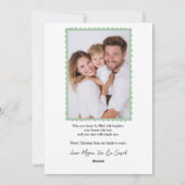 Editable Santa Photo Christmas Card シーズンカード (裏面)