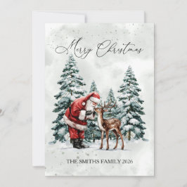 Editable Santa Photo Christmas Card シーズンカード