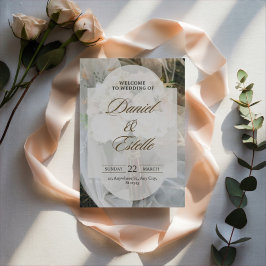 Editable simple wedding invitation シーズンカード