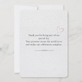 Editable simple wedding invitation シーズンカード (裏面)