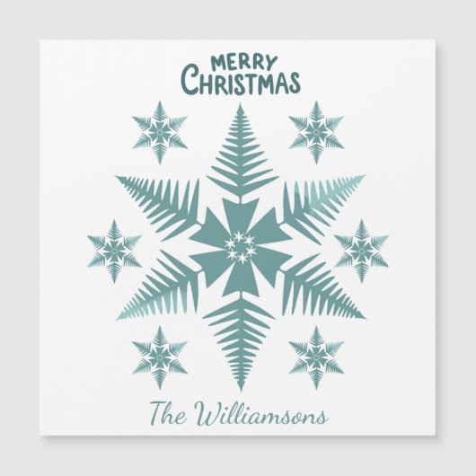 Editable Snowflake Christmas/Holiday (正面)