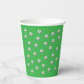 Editable Soccer Birthday Paper Cups  - Custom Name 紙コップ (裏面)