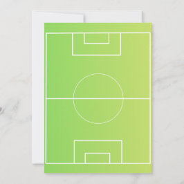 Editable soccer themed birthday invitation 招待状