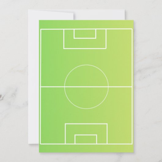Editable soccer themed birthday invitation 招待状 (裏面)