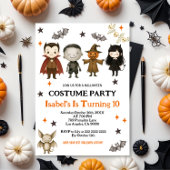 Editable Spooktacular Costume Birthday Halloween  招待状