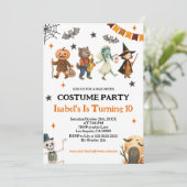 Editable Spooktacular Costume Party Halloween  招待状 (スタンド正面)