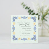 Editable Spring Garden Bride to Be Invite | Custom 招待状 (スタンド正面)