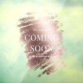 Editable Stylish Bronze Business Coming Soon  ウィンドウサイン (シート3)