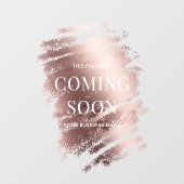 Editable Stylish Bronze Business Coming Soon  ウィンドウサイン (シート)