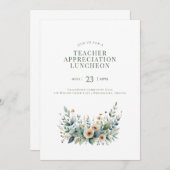 Editable Teacher Event Invitation – Appreciation o 招待状 (正面/裏面)