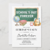 Editable Teacher Retirement Party Invitation (Digi 招待状 (正面)