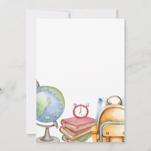 Editable Teacher Retirement Party Invitation (Digi 招待状 (裏面)