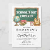 Editable Teacher Retirement Party Invitation (Digi 招待状 (正面)