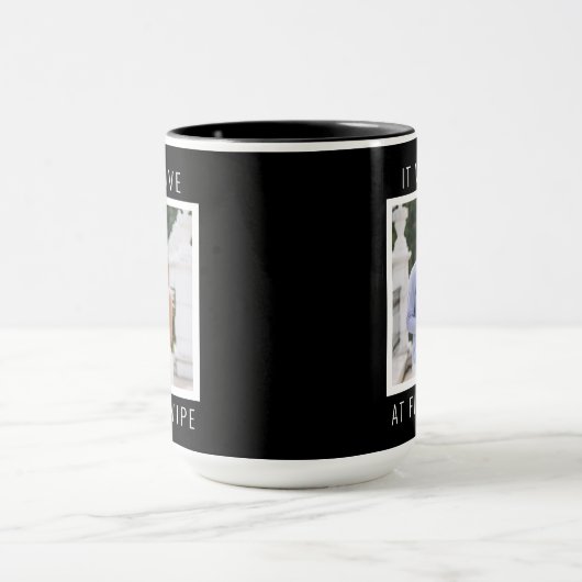 Editable Text and Custom Photo Valentine's Day マグカップ (中央)