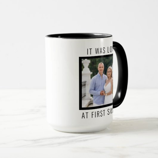Editable Text and Custom Photo Valentine's Day  マグカップ (正面右)