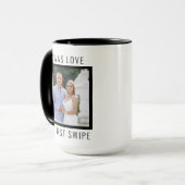 Editable Text and Custom Photo Valentine's Day  マグカップ (正面左)