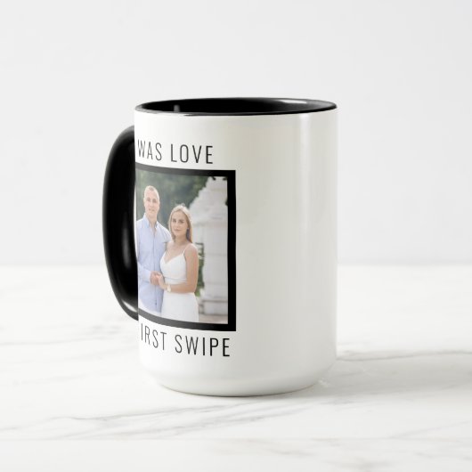 Editable Text and Custom Photo Valentine's Day マグカップ (正面左)