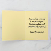 Editable Thanksgiving Dinner Blessings カード (内部)