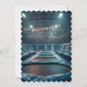 Editable Trampoline Birthday Invitation  招待状 (裏面)