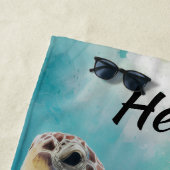 Editable Turtle ビーチタオル (インサイチュ)