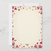 Editable Valentine Photo – Personalized Love Card シーズンカード (裏面)