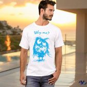 Editable Vector Owl Sketch – Funny Bird T-Shirt Tシャツ