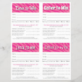 Editable Vendor Drawing Forms | Instant Download チラシ (正面)