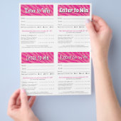 Editable Vendor Drawing Forms | Instant Download チラシ (手)