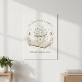 Editable Vintage Chamomile Flowers Illustration ポスター