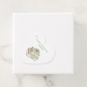 Editable Vintage Neutral Baby Shower フェイバータグ (インサイチュ)