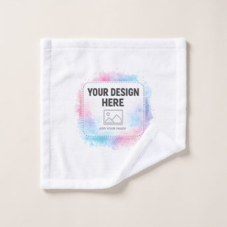 Editable Watercolor Design Template – Your Design ウォッシュタオル