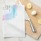 Editable Watercolor Design Template – Your Design キッチンタオル (四つ折り)