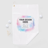 Editable Watercolor Design Template – Your Design ゴルフタオル (インサイチュ)
