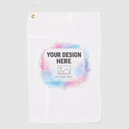 Editable Watercolor Design Template – Your Design ゴルフタオル