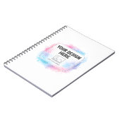 Editable Watercolor Design Template – Your Design ノートブック (左側)