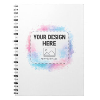 Editable Watercolor Design Template – Your Design ノートブック