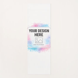 Editable Watercolor Design Template – Your Design ヨガマット