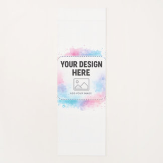 Editable Watercolor Design Template – Your Design ヨガマット