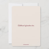 Editable Watercolour Peonies 招待状 (裏面)