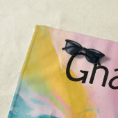 Editable Wave ビーチタオル (インサイチュ)