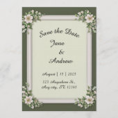 Editable wedding  招待状 (正面)