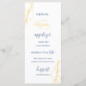 Editable Wedding Menu メニュー (正面)
